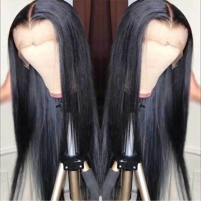 China Factory Wholesale Straight Mink Straight Brazilian Human Hair Lace Front Wigs For Black Women Remy Human Hair Natural Hair Wigs HD for sale