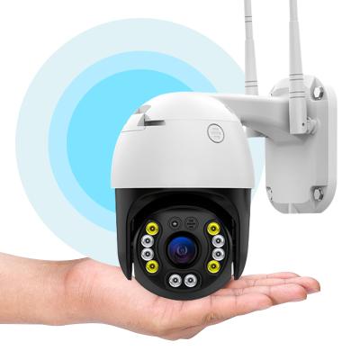 China Pan-tilt Speed Dome PTZ Camera 1080P IR Wifi PTZ Wifi Camera Outdoor Auto Tracking IP Full Color Built-in Siren PTZ Cameras P2P for sale