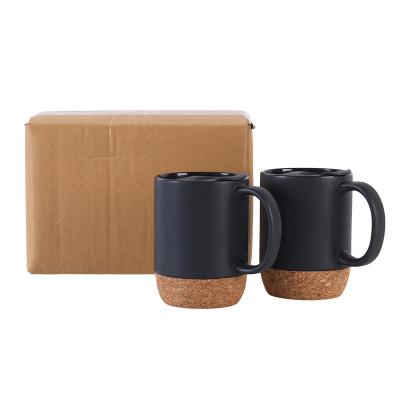 China Tipo de bebida MUGS Sublimação com fundo de madeira Criativa de bambu Cerâmica de madeira caneca de café à venda
