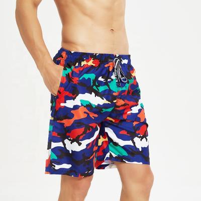 China Anti-UV Beach Pants Mens Floral Briefs Shorts Quick Dry Swimming Trunks WJHLH7896 for sale