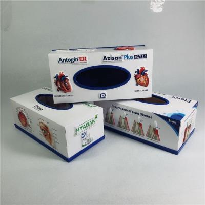 China 3D Embossed Medical Gift 3D Tissue Box for sale
