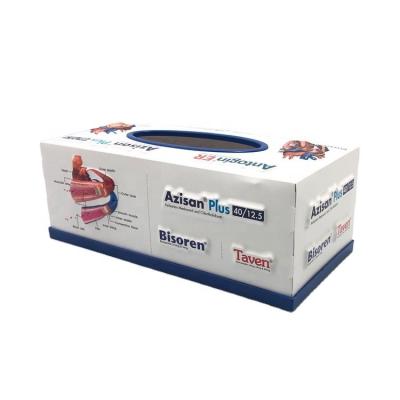 China 3D Embossed Medical Gift 3D Embossed Tissue Box for sale