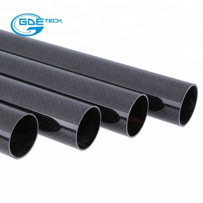 Chine tube tissé de fibre de carbone de finition de 60mm (57mm) - longueur de 1m à vendre