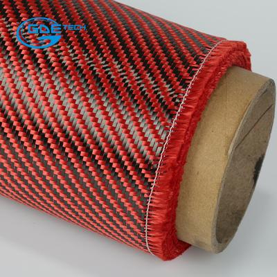 Chine Tissu rouge simple de carbone à vendre