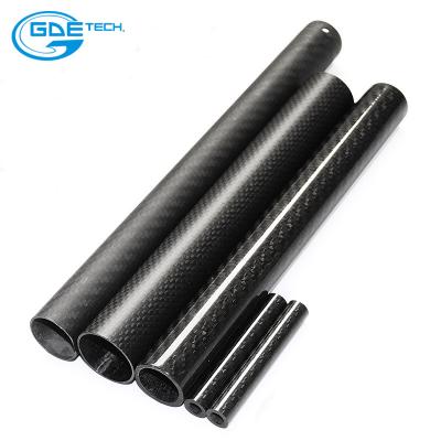 Chine tube de fibre de carbone de 2meter 3k à vendre