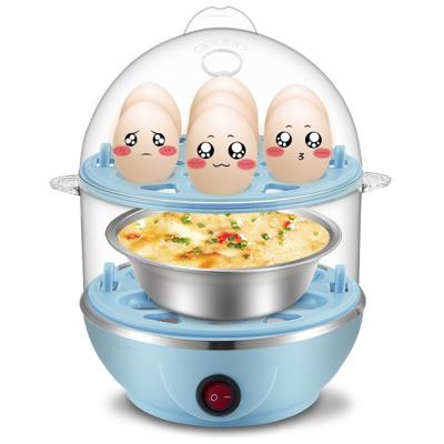 China Wholesale Safety Stainless Steel Electric Mini Egg Boiler Automatic Power Off Pan 3 in 1 Breakfast Machine Egg Cooker for sale