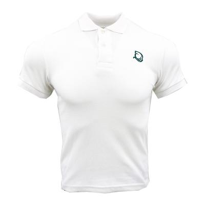 China Wholesale Promotion Custom Anti-wrinkle White Knit 95% Cotton And 5% Spandex Mens Uniform Pique Polo Shirt for sale