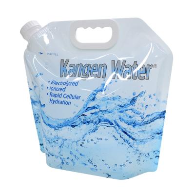 China Custom logo wholesale plastic bpa 5l water container package bag kangen free water bag for sale