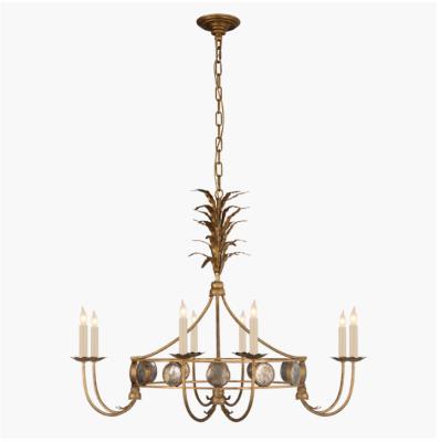 China Gramercy Medium Ring Chandelier Brass Bronze Modern Vintage Chandelier zu verkaufen