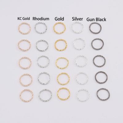 China DIY Jewelry Making 50-100pcs 8-20mm Round Jump Rings Twisted Open Split Rings Jump Rings Connector For Jewelry Qualities Findings DIY Supplies for sale