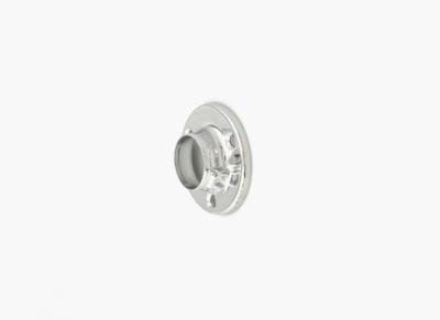 China Stainless steel Wardrobe rail holder 16mm 25mm 32mm dia tube flange for sale