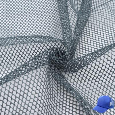 China Free Sample Breathable Mesh Hexagon Soft Breathable 100% Polyester Fabric For Hat for sale
