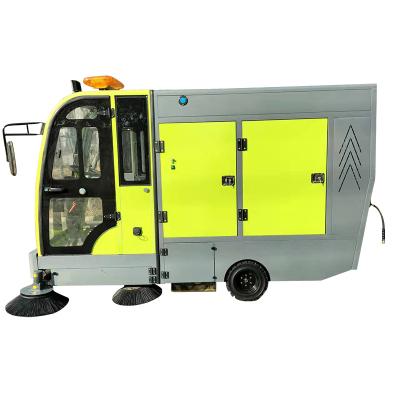 China Factory Wholesale Fenced Large Electric Sweeper Car Ride On Road Floor Sweeper for sale