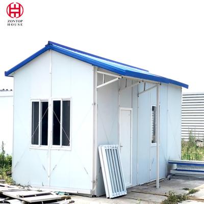 China Zontop new design small low cost fast build ready quick concrete 20 ft 40 ft glass containre K -type Prefab K house ho for sale