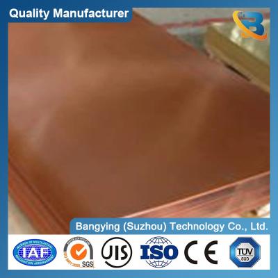 China Placa de cobre de bronze puro C1100 liga 99,99% pureza 2mm 3mm 4mm folha em vários tamanhos à venda