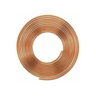 China 1/4'' 3/8'' 1/2'' 5/16'' Professional Air Conditioner Pancake Tube AC Copper Pipes for sale