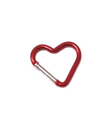 China Heart Shape Custom Aluminum Carabiner Clips Excellent abrasion Resistance for sale