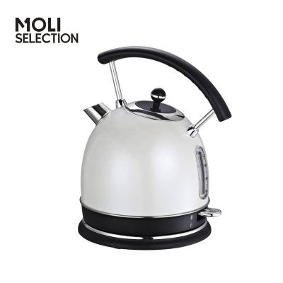 China High Quality Stainless Steel Kettle 360 Degree Low Rotation Electric Retro Kettle Hot Sales for sale