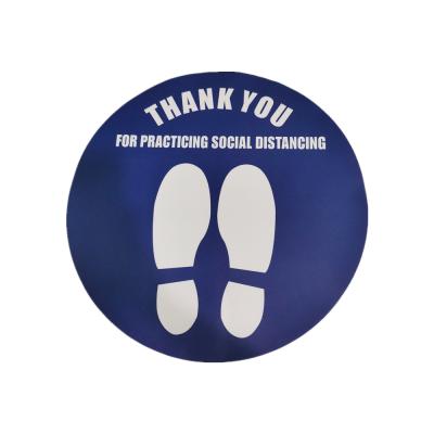 China Durable Goods Keep Your Distance Floor Sticker, Social Distancing Floor Decal Sticker for sale