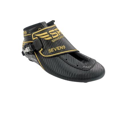 China Carbon Fiber + High Quality Hand Made Leather Boot High Quality Hand Made Leather SR Skate Professional Fiberglass Integrated Speed Skating Upper Boot for sale