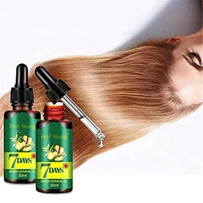 China Ginger Hair Growth Oil For 7 Days Nourishing Recoil Hairline OEM Private Label Hair Care Customized Products for sale