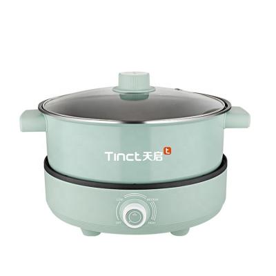 China Custom Home Hotel Adjustable Temperature 4.0l Drum Shape Electre Hot Pot for sale