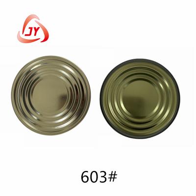 China 603 #(153mm)TFS Hard open End Food packaging Gold and Plain Food Lid for sale