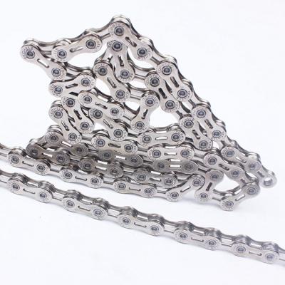 China 10 Speed Ultralight Silver Gold Mountain MTB Road Bike Chains RK10EL Cavity 116L Bike Chain Bicycle Chain for sale