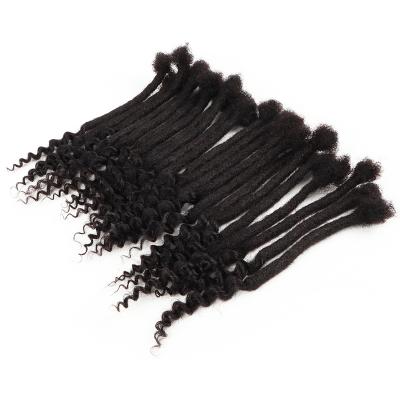 China VAST 100 Slot Curly Extension Hair Ends Curly Dread locs with curly ends handmade soft locs with curly ends for sale