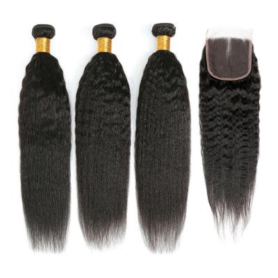 China HEFEI Straight Curly Virgin Brazilian Straight Hair VAST Hair Wholesale Cheap Seller Curly Bundles With Closure Set for sale