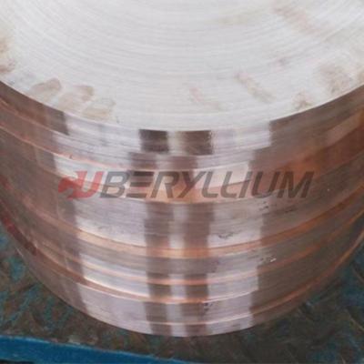 China SGS Zirconium Copper Alloy C15000 Round Plate For Collector Connector en venta