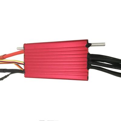 China regulador sin cepillo impermeable de salida de 14S 400A para el barco de RC con la cubierta roja en venta