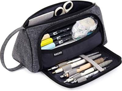 Chine EASTHILL Big Capacity Pencil Case Pouch Pen Case Simple Stationery Bag School College Office Organizer for Teens Girls à vendre