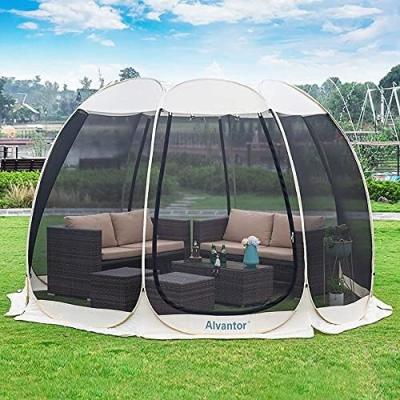 Chine Alvantor Screen House Room Camping Tent Outdoor Canopy Pop Up Sun Shade Hexagon Shelter Mesh Walls Not Waterproof 6'x6' à vendre