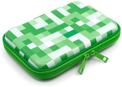 Cina Rivestimento verde fluorescente del tessuto di capacità di EVA Stylish Pencil Case Big in vendita
