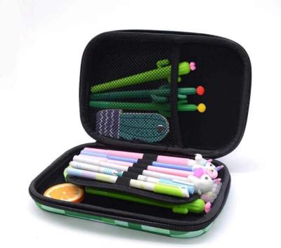 Cina Sacchetto duro di cuoio della matita di caso del PVC EVA Pencil Case 1800D Polyeste dell'unità di elaborazione in vendita