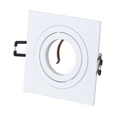 China GU10 MR16 Modern Aluminum Adjustable Recessed Spot LED Downlight Fixture for sale
