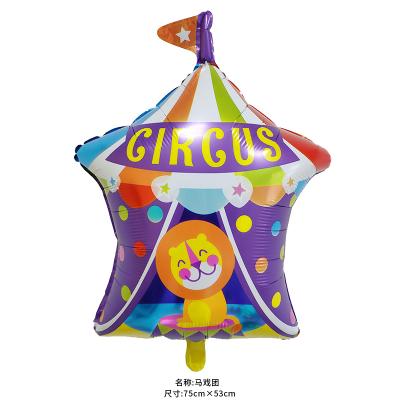 China Other Cardboard Tent Shape Foil Helium Balloon Kids Play and Party Decoration Circus Balloon Lion Hot Sale Teepee for sale