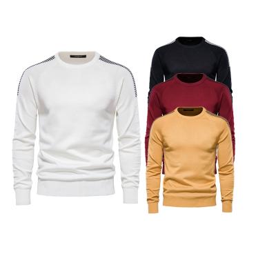 China Custom Anti-wrinkle Mens Cotton Pullover Sweater Winter Plus Size Knit Sweaters For Men for sale