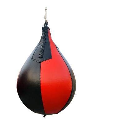 China Inflatable Punching Leather Bag Pear Sandbag Yohi Quality PU Punching Speed Bag Inflatable End Training Double End Training for sale