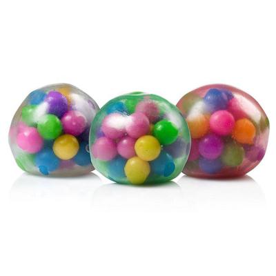 China 2021 Yohi Glue Pinch Squeezable Squeezable Drop Soft Squeeze Inside Colorful Texture Pack Beads Dnaes Ball Stress for sale