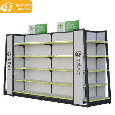 China Double Sided Supermarket Shelves Supermarket Shelving Grocery Shelves Racks Supermarket for sale