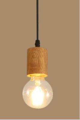 China Professional Pendant Light Bulb Socket E26 / E27 Ip20 Wooden Material for sale