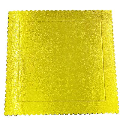 China Wholesale Waterproof Cheap Price Cake Bases Panels Custom Mounted Square Gold Cake Panel Cake Drum Panels for sale