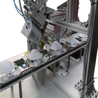 China KN95 inteiramente auto colocou a máquina da máscara protetora para o algodão do ar quente à venda