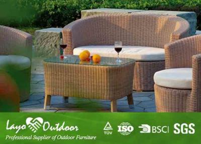 China Customized Factory aluminium frame outdoor garden sofa set with coffee table outdoor garden sofa with coffee table for sale