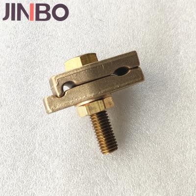 China Hot Selling Jinbo Brand Heavy Duty Electrical Wire Earth Clamp Brass Grounding Tower Clamp for sale