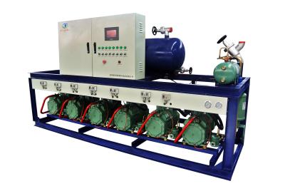 China R404a refrigeration multi compressor racks for -18℃ chicken cold storage for sale