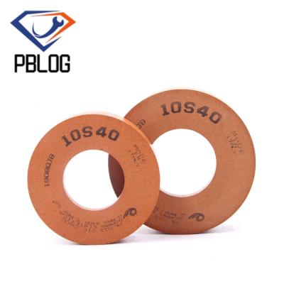 China Herramientas de procesamiento de borde de pizarra cerámica de vidrio Rueda de pulido de caucho con grava roja 40-80 en venta