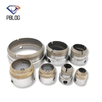 China PBLOG diamond drilling chamfering cover glass hardware tools hollow chamfering set for sale